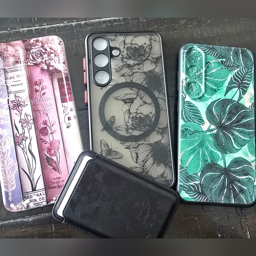 NWOT Lot Of 3 Samsung S24 Phone Cases & Magnetic Wallet